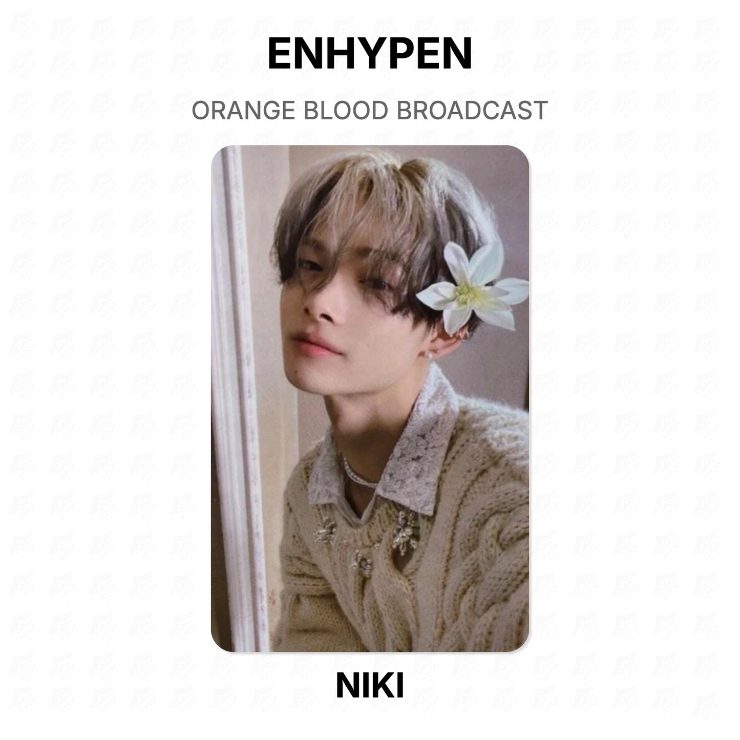 ENHYPEN ORANGE BLOOD BROADCAST Official Photocard