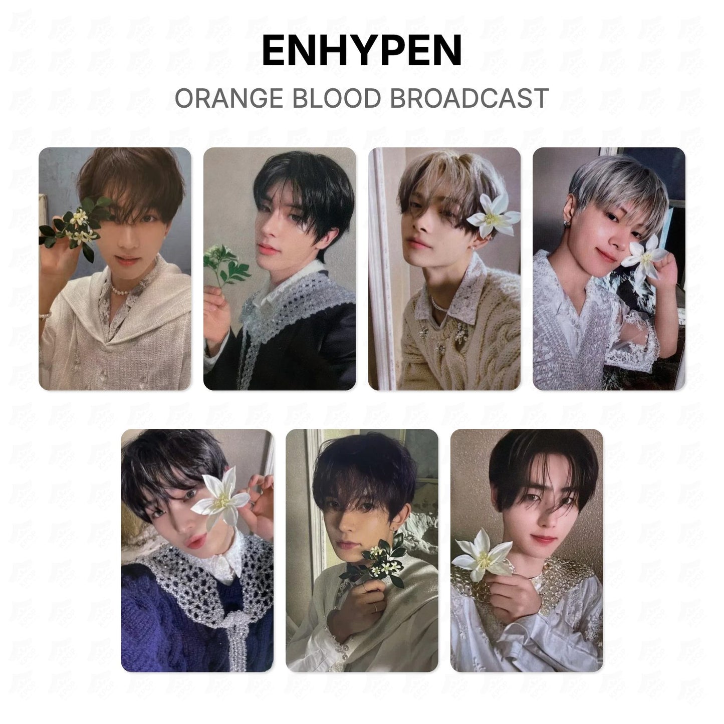 ENHYPEN ORANGE BLOOD BROADCAST Official Photocard