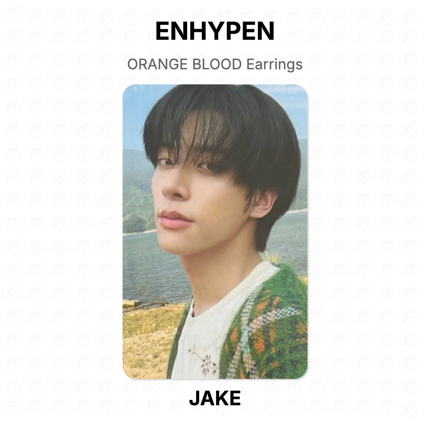 ENHYPEN ORANGE BLOOD Earrings Official Photocard