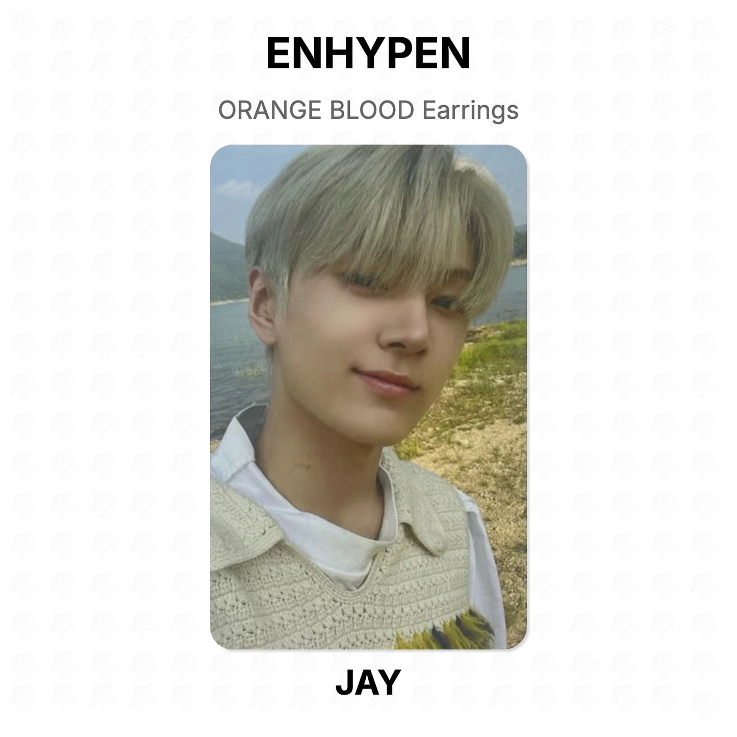 ENHYPEN ORANGE BLOOD Earrings Official Photocard