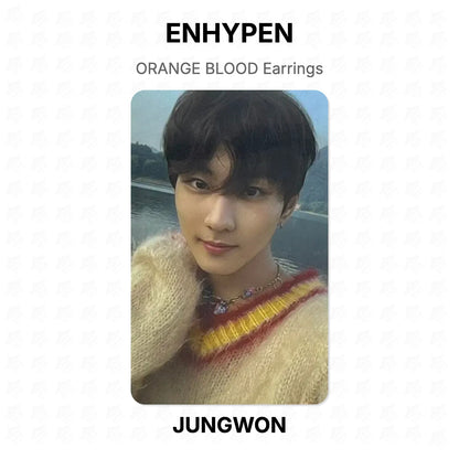 ENHYPEN ORANGE BLOOD Earrings Official Photocard