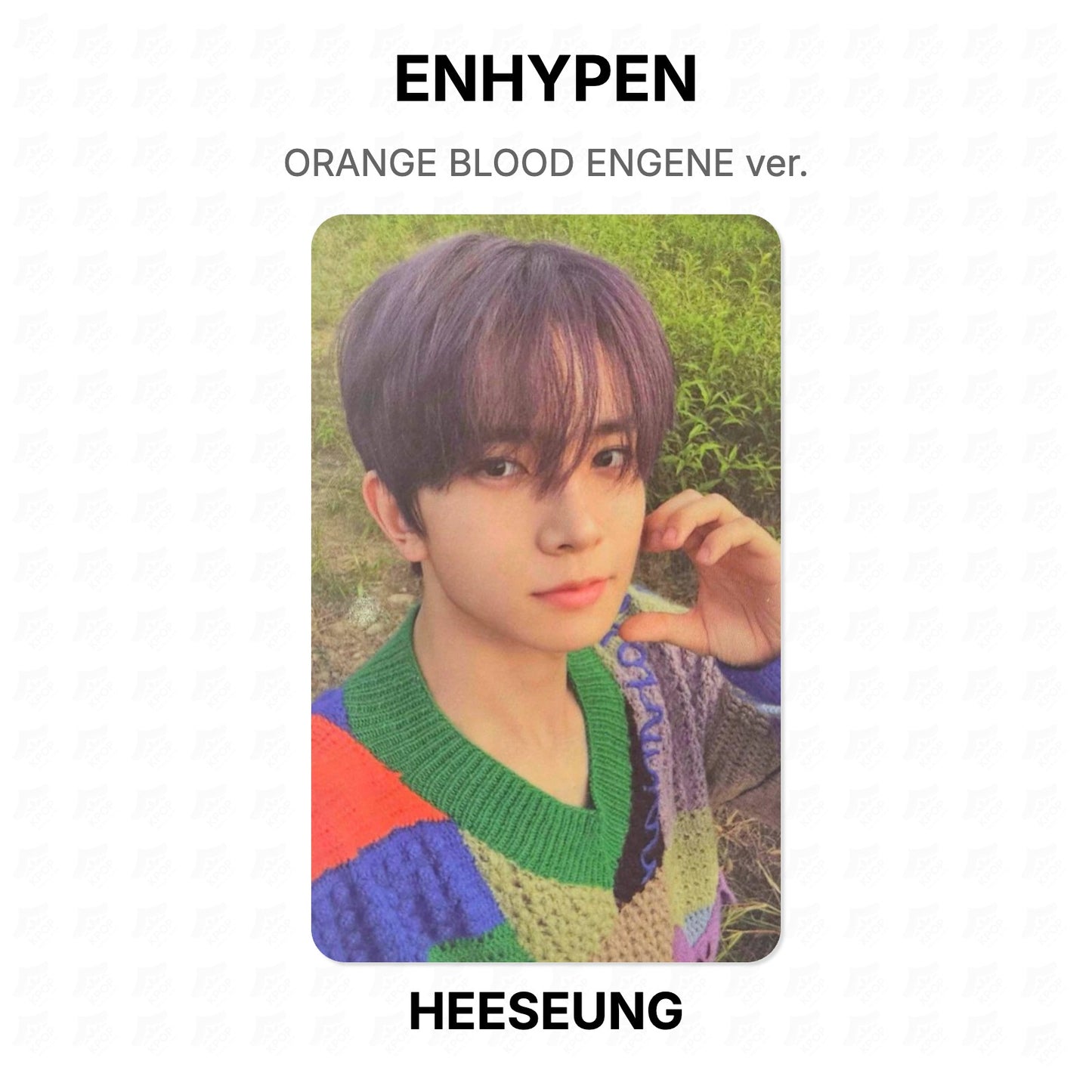 ENHYPEN ORANGE BLOOD ENGENE ver. Official Photocard