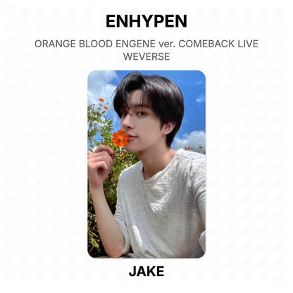 ENHYPEN ORANGE BLOOD ENGENE ver. COMEBACK LIVE WEVERSE Official Photocard