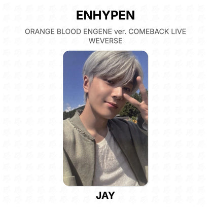 ENHYPEN ORANGE BLOOD ENGENE ver. COMEBACK LIVE WEVERSE Official Photocard