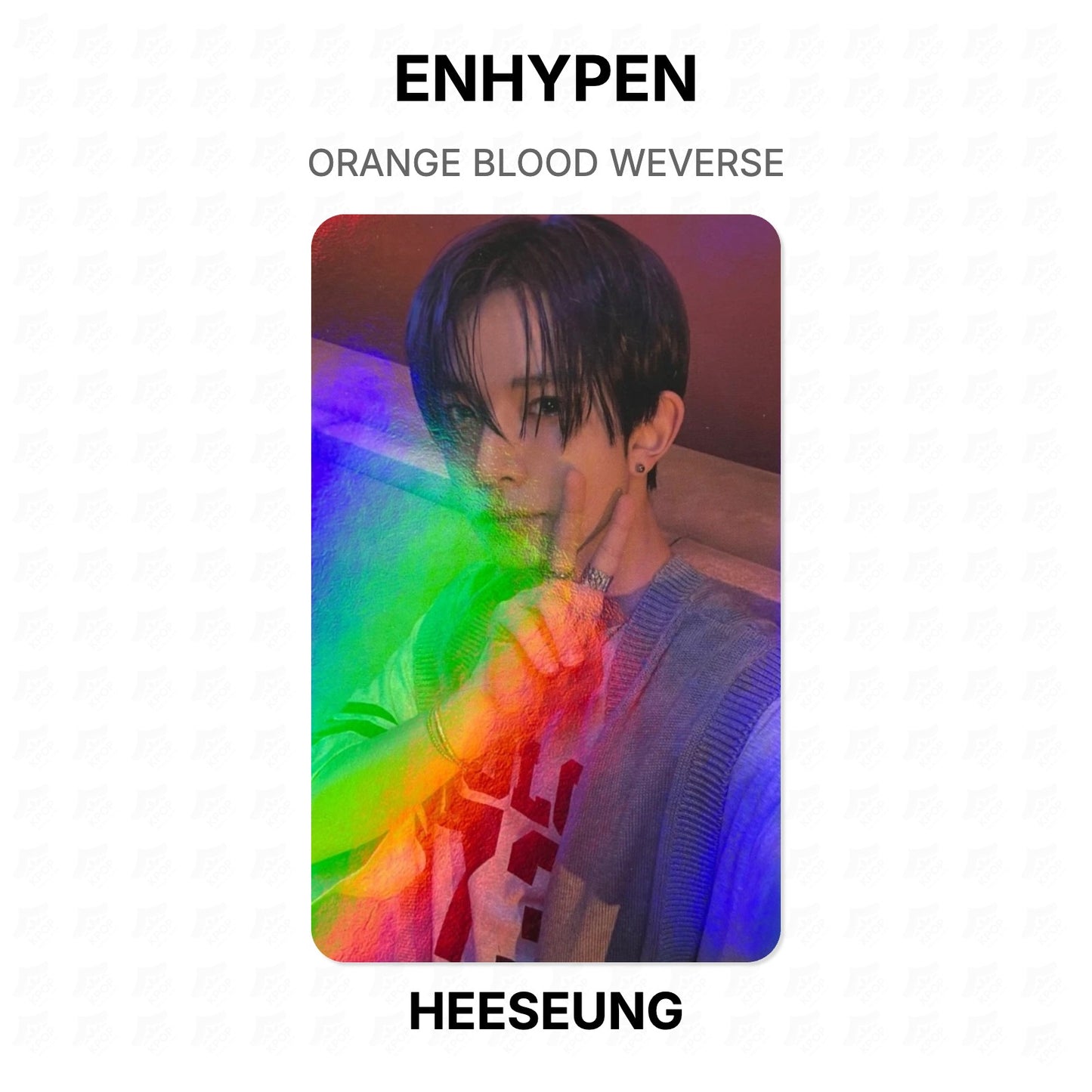 ENHYPEN ORANGE BLOOD WEVERSE Official Photocard