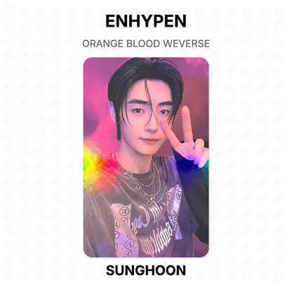 ENHYPEN ORANGE BLOOD WEVERSE Official Photocard