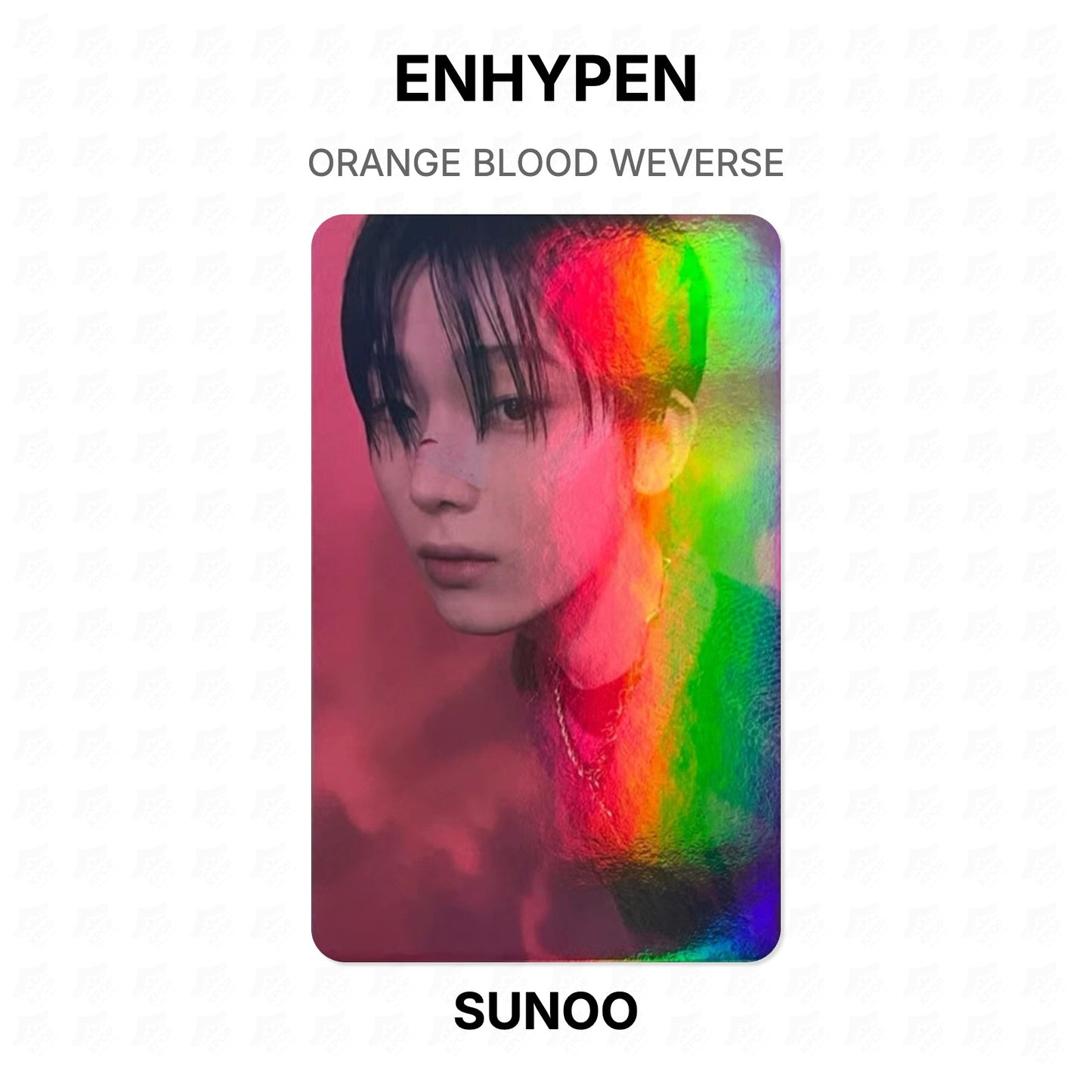 ENHYPEN ORANGE BLOOD WEVERSE Official Photocard