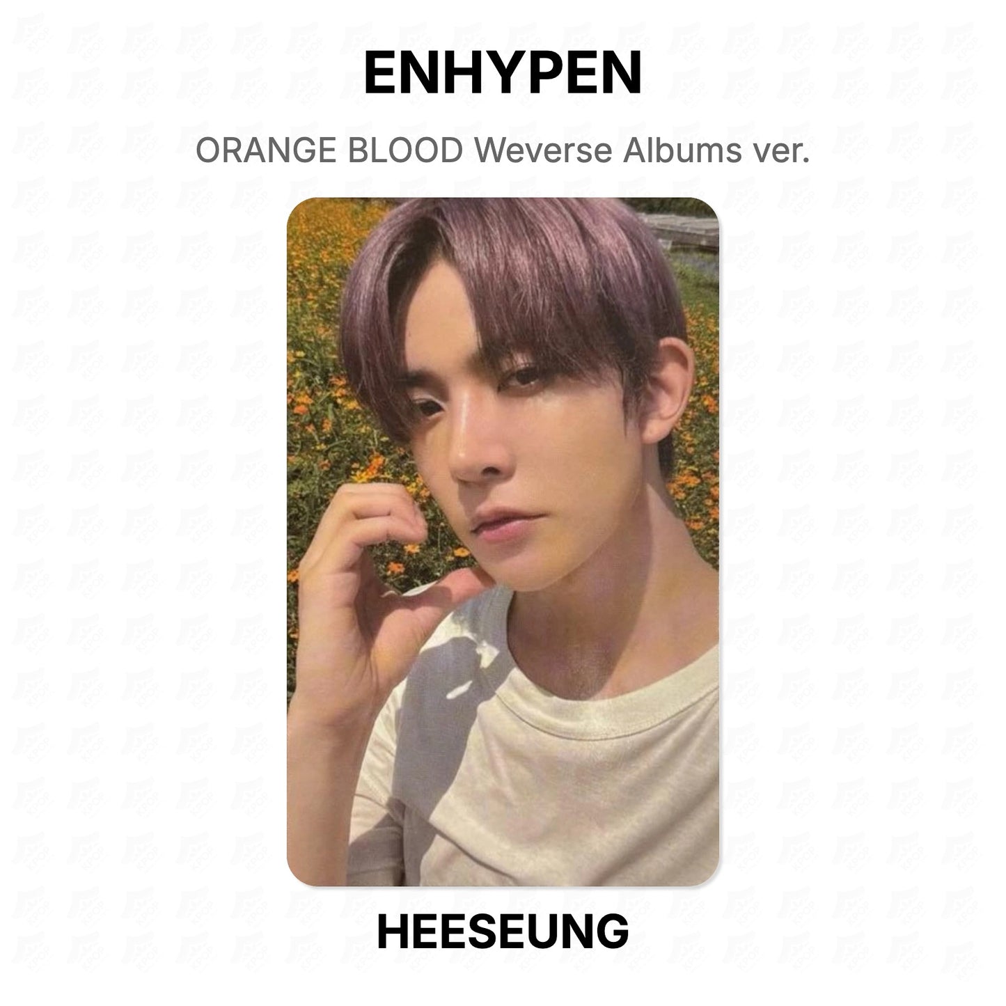 ENHYPEN ORANGE BLOOD Weverse Albums ver. Official Photocard