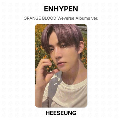 ENHYPEN ORANGE BLOOD Weverse Albums ver. Official Photocard