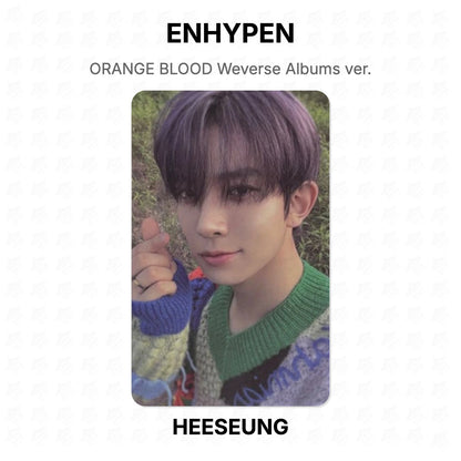 ENHYPEN ORANGE BLOOD Weverse Albums ver. Official Photocard