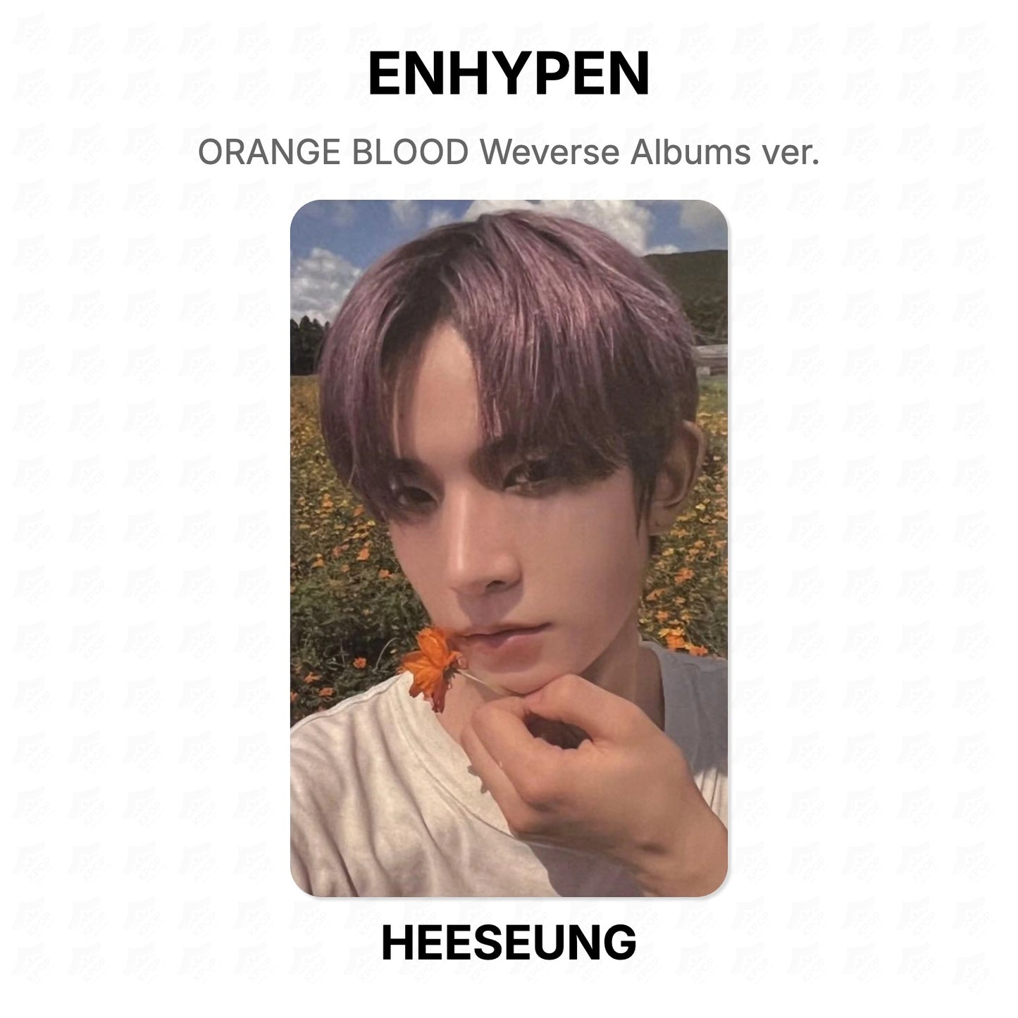 ENHYPEN ORANGE BLOOD Weverse Albums ver. Official Photocard