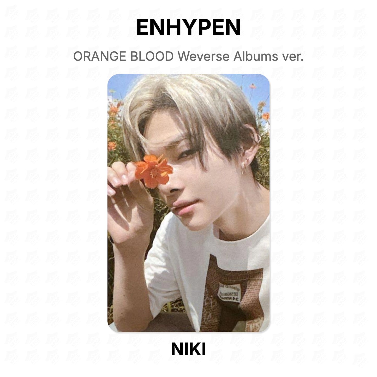 ENHYPEN ORANGE BLOOD Weverse Albums ver. Official Photocard