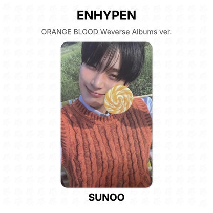 ENHYPEN ORANGE BLOOD Weverse Albums ver. Official Photocard
