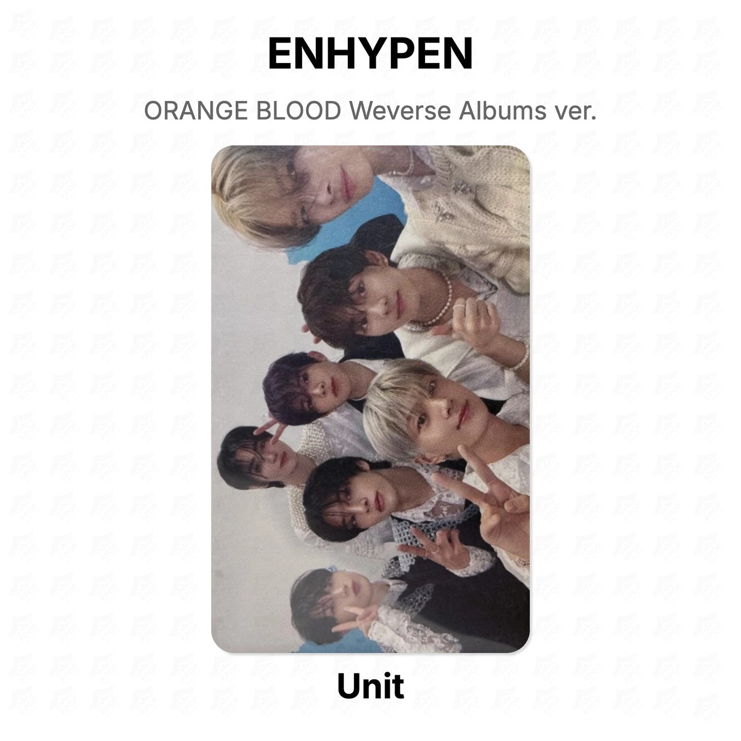 ENHYPEN ORANGE BLOOD Weverse Albums ver. Official Photocard