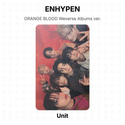 ENHYPEN ORANGE BLOOD Weverse Albums ver. Official Photocard