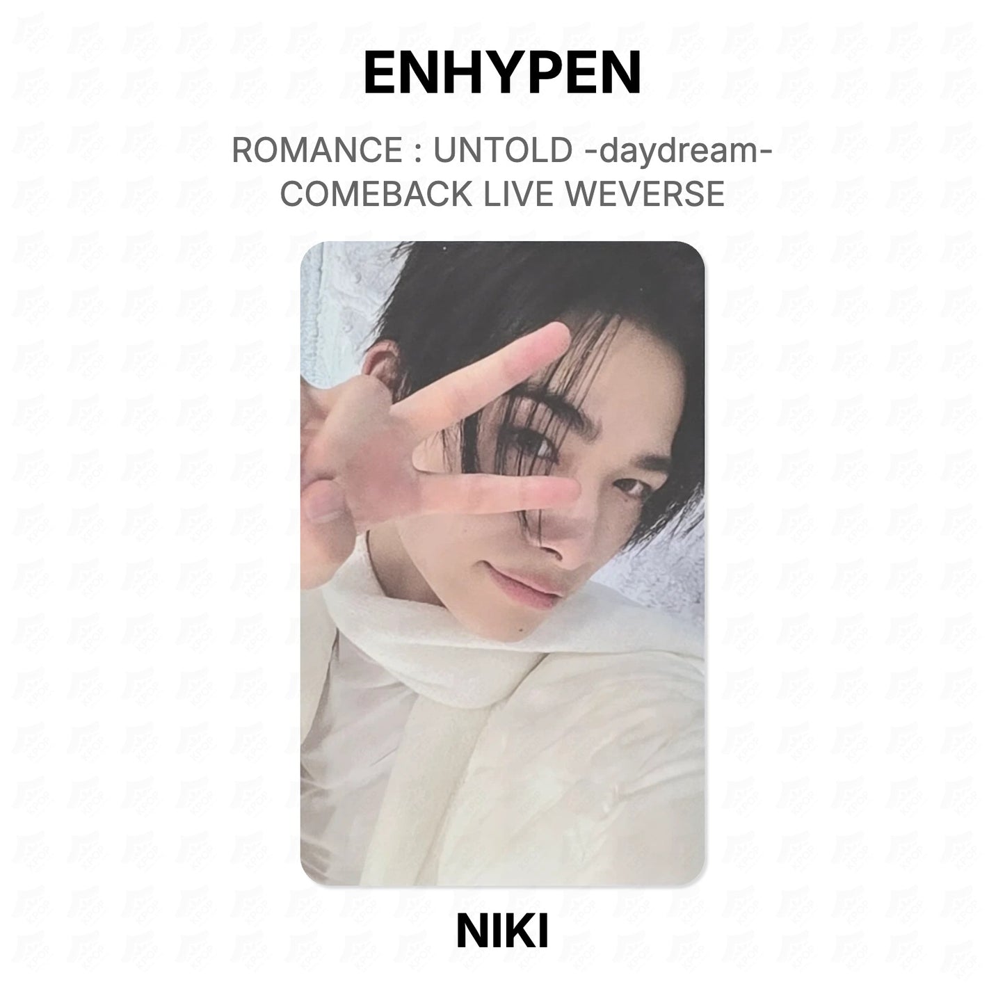 ENHYPEN ROMANCE : UNTOLD -daydream- COMEBACK LIVE WEVERSE Official Photocard