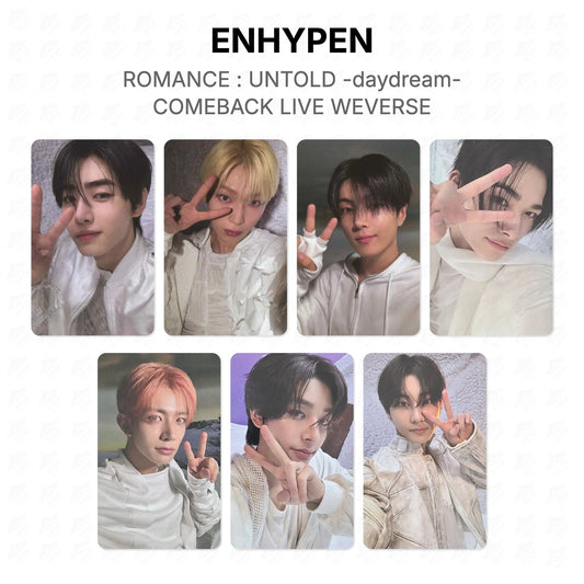 ENHYPEN ROMANCE : UNTOLD -daydream- COMEBACK LIVE WEVERSE Official Photocard