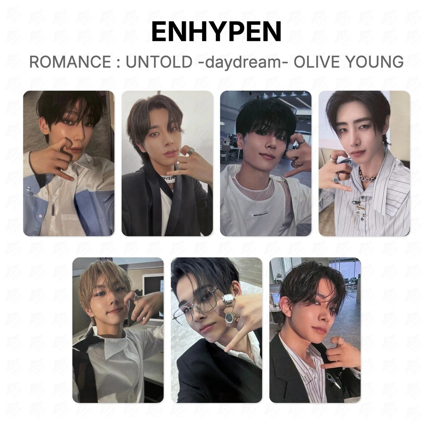 ENHYPEN ROMANCE : UNTOLD -daydream- OLIVE YOUNG Official Photocard