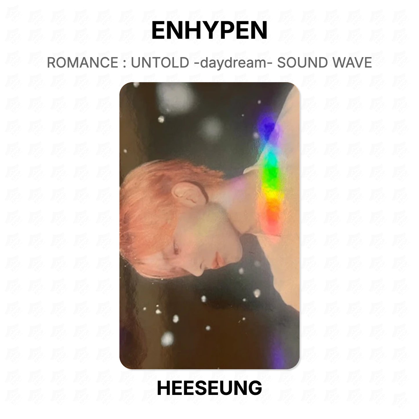ENHYPEN ROMANCE : UNTOLD -daydream- SOUND WAVE Official Photocard