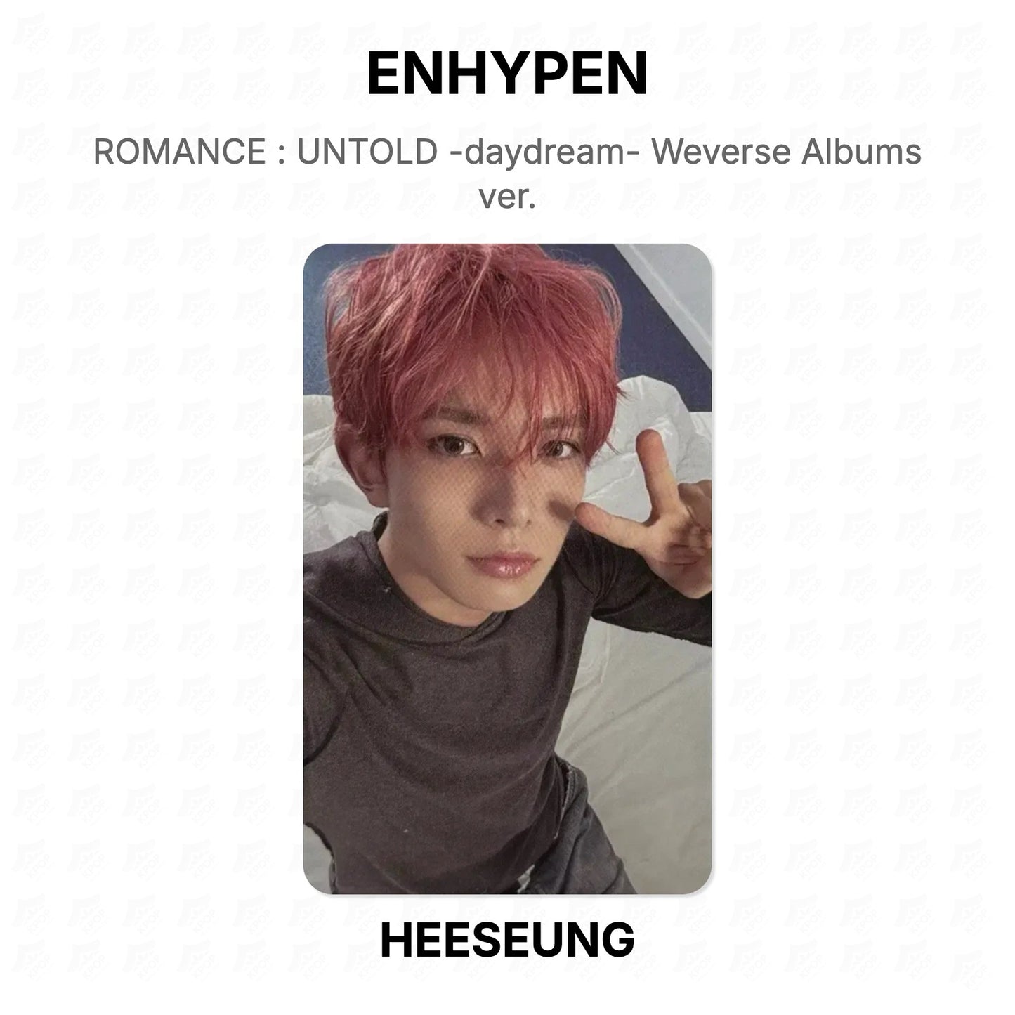ENHYPEN ROMANCE : UNTOLD -daydream- Weverse Albums ver. Official Photocard