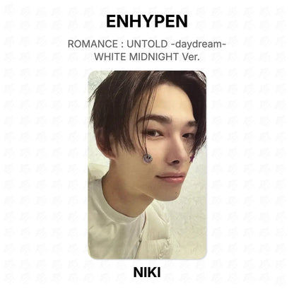 ENHYPEN ROMANCE : UNTOLD -daydream- WHITE MIDNIGHT Ver. Official Photocard