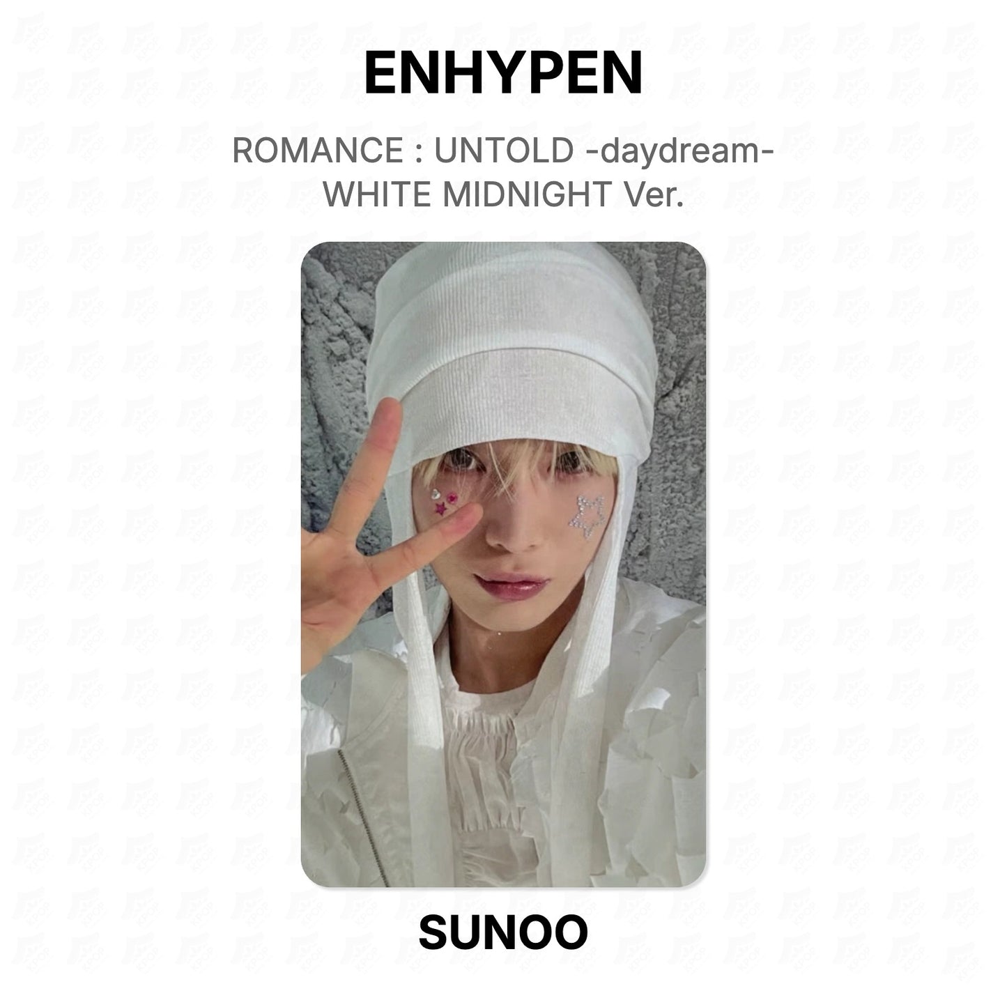 ENHYPEN ROMANCE : UNTOLD -daydream- WHITE MIDNIGHT Ver. Official Photocard