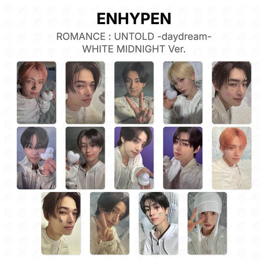 ENHYPEN ROMANCE : UNTOLD -daydream- WHITE MIDNIGHT Ver. Official Photocard