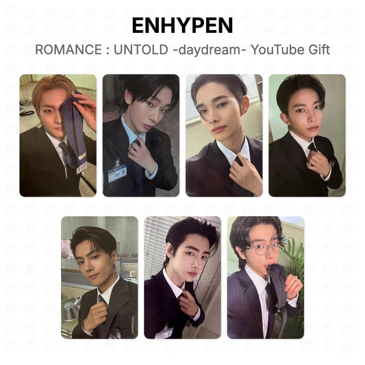 ENHYPEN ROMANCE : UNTOLD -daydream- YouTube Gift Official Photocard