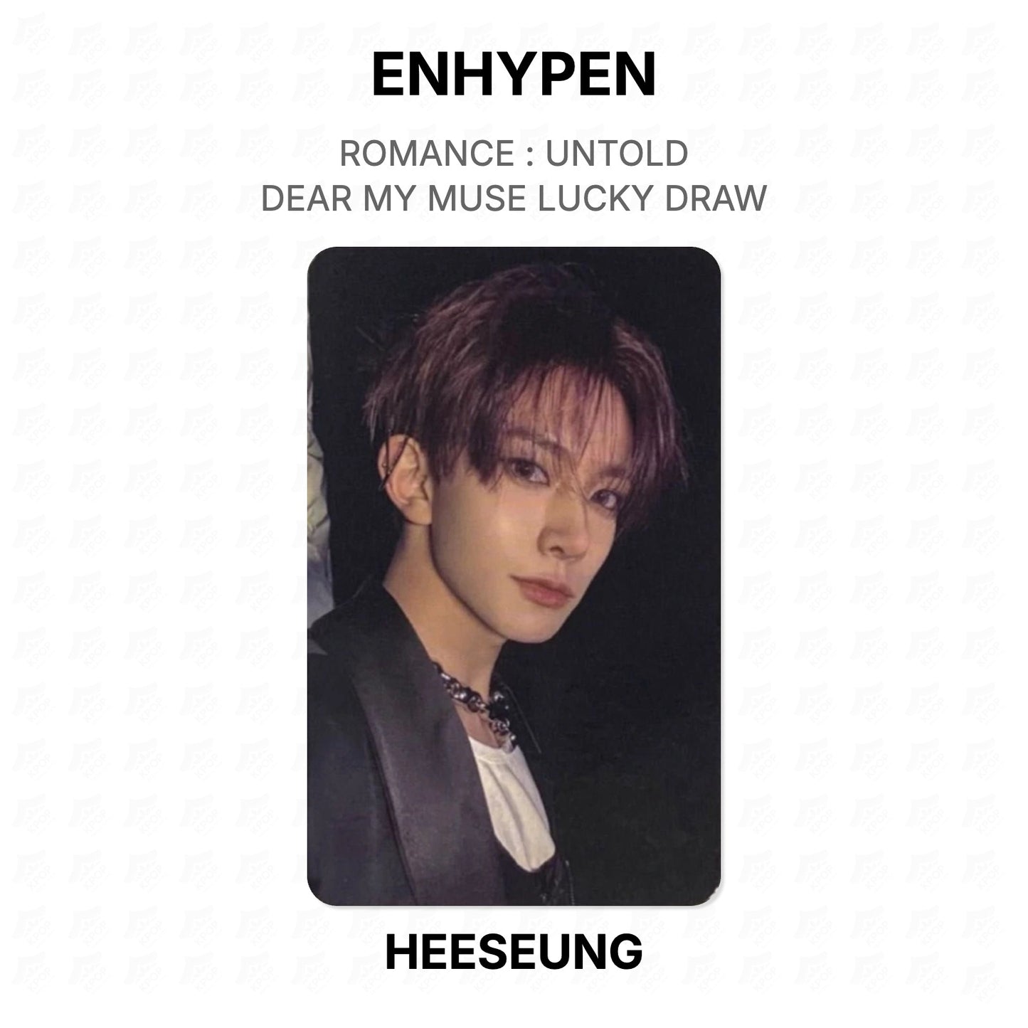 ENHYPEN ROMANCE : UNTOLD DEAR MY MUSE LUCKY DRAW Official Photocard