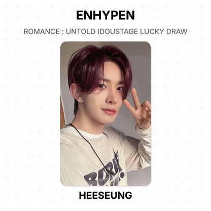 ENHYPEN ROMANCE : UNTOLD IDOUSTAGE LUCKY DRAW Official Photocard