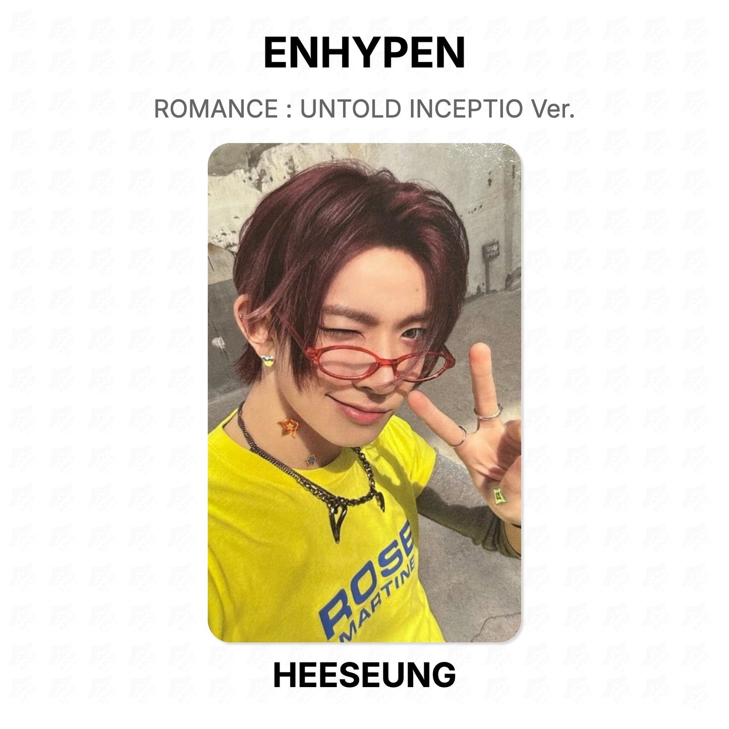 ENHYPEN ROMANCE : UNTOLD INCEPTIO Ver. Official Photocard