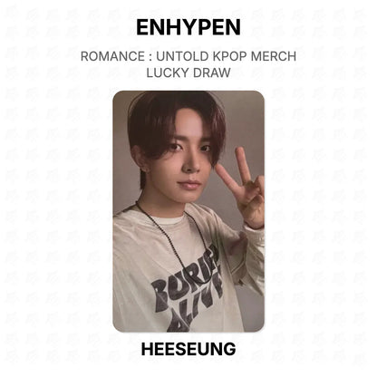 ENHYPEN ROMANCE : UNTOLD KPOP MERCH LUCKY DRAW Official Photocard