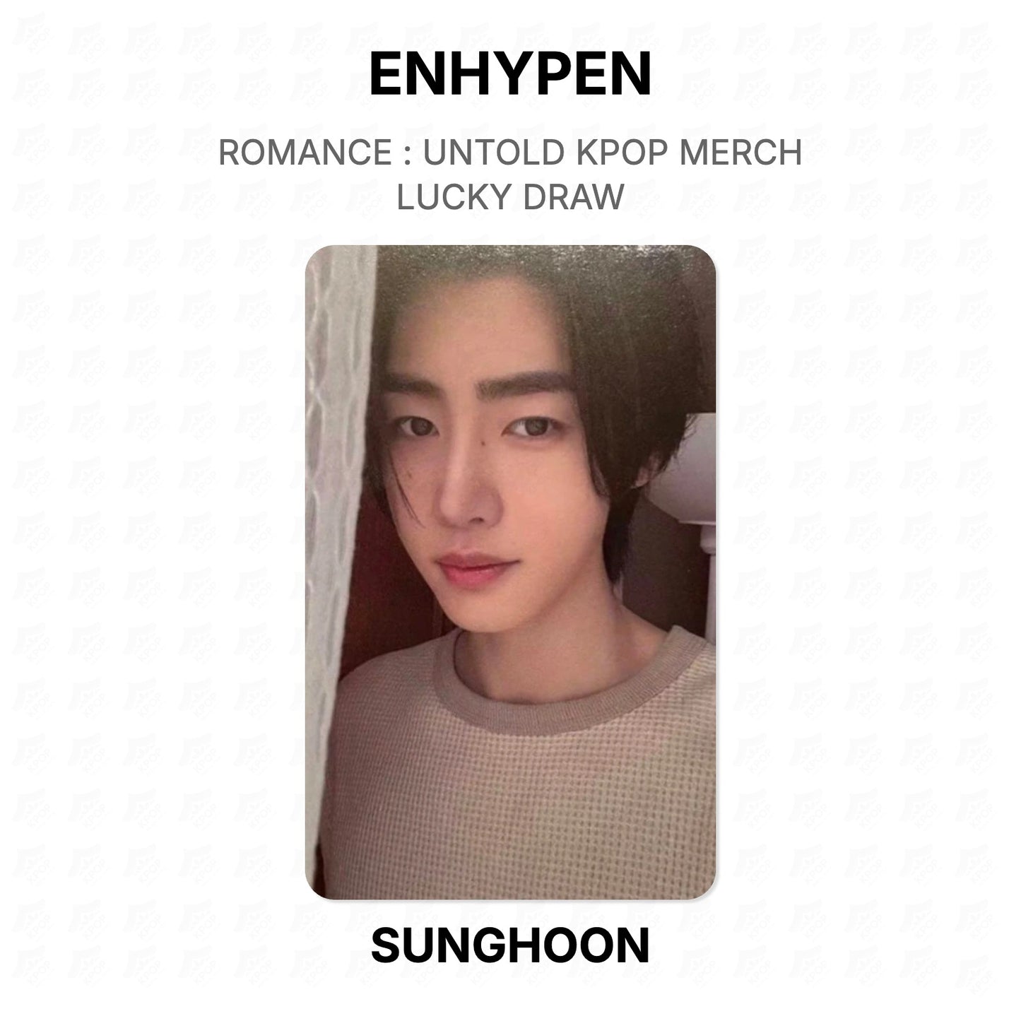 ENHYPEN ROMANCE : UNTOLD KPOP MERCH LUCKY DRAW Official Photocard