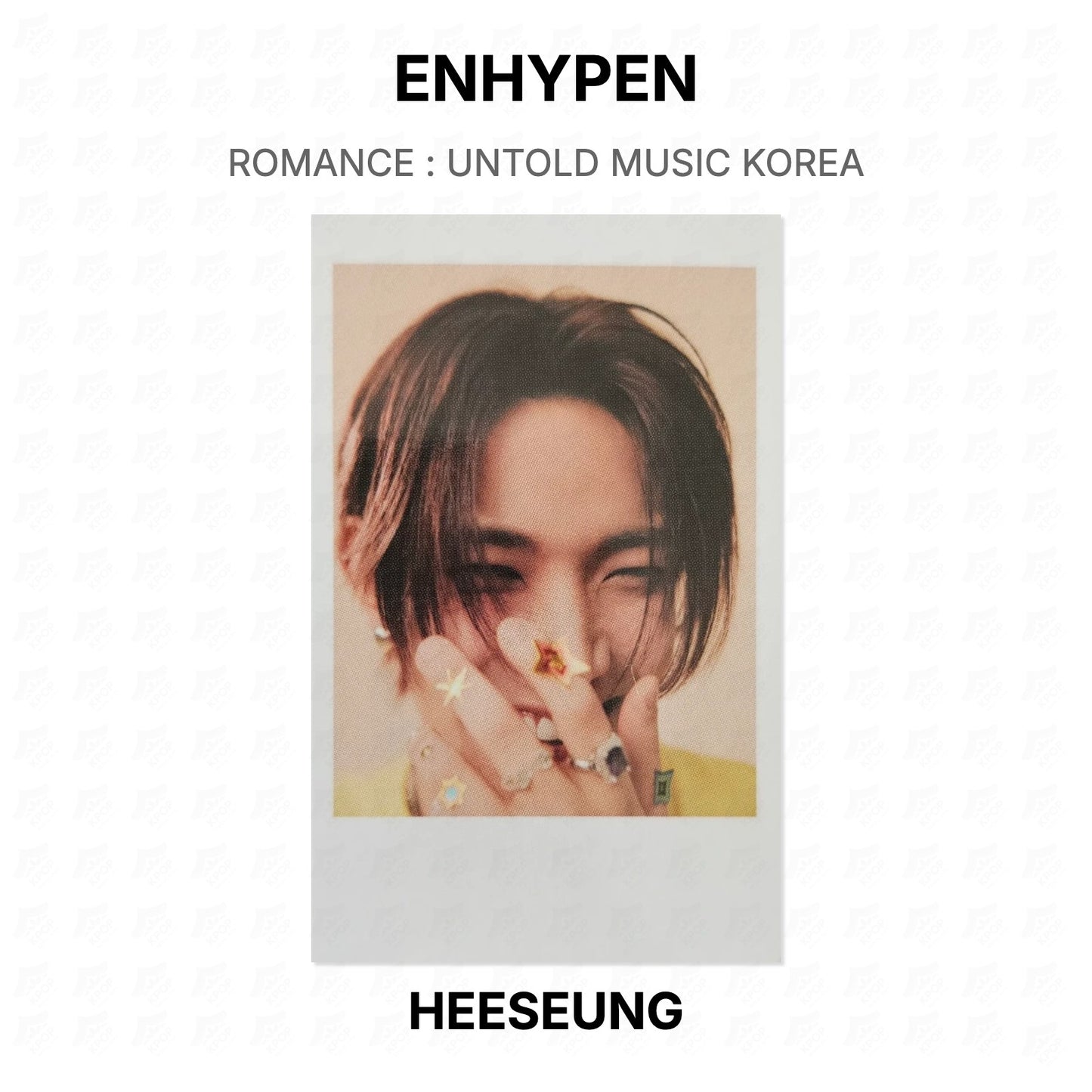 ENHYPEN ROMANCE : UNTOLD MUSIC KOREA Official Photocard