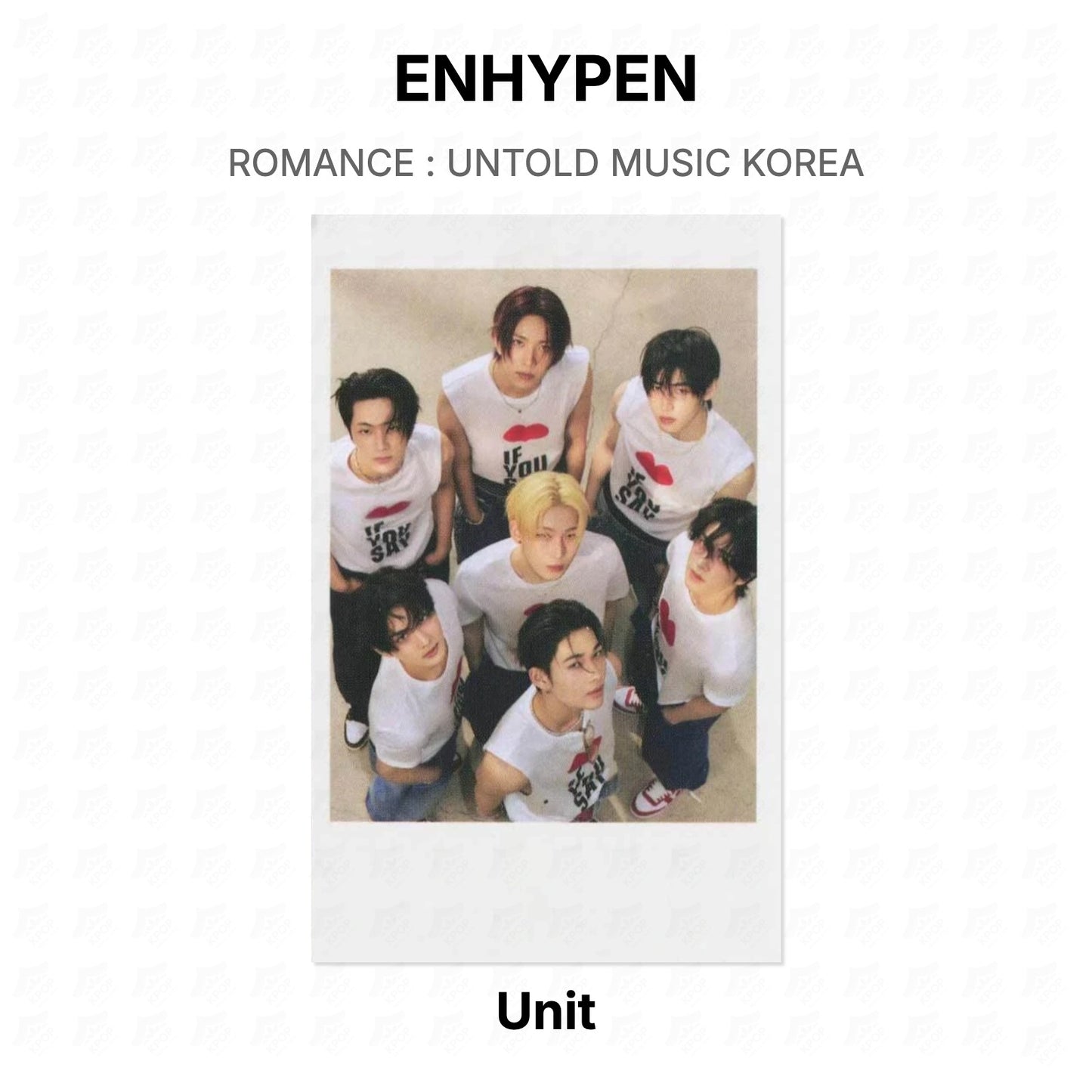 ENHYPEN ROMANCE : UNTOLD MUSIC KOREA Official Photocard