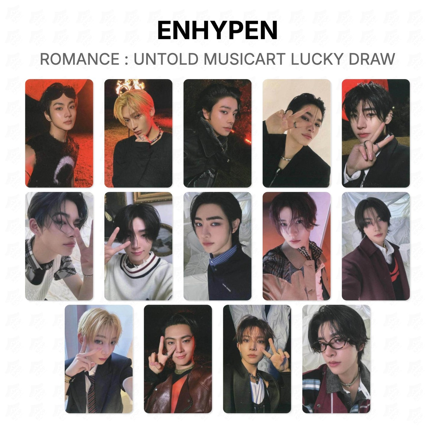 ENHYPEN ROMANCE : UNTOLD MUSICART LUCKY DRAW Official Photocard