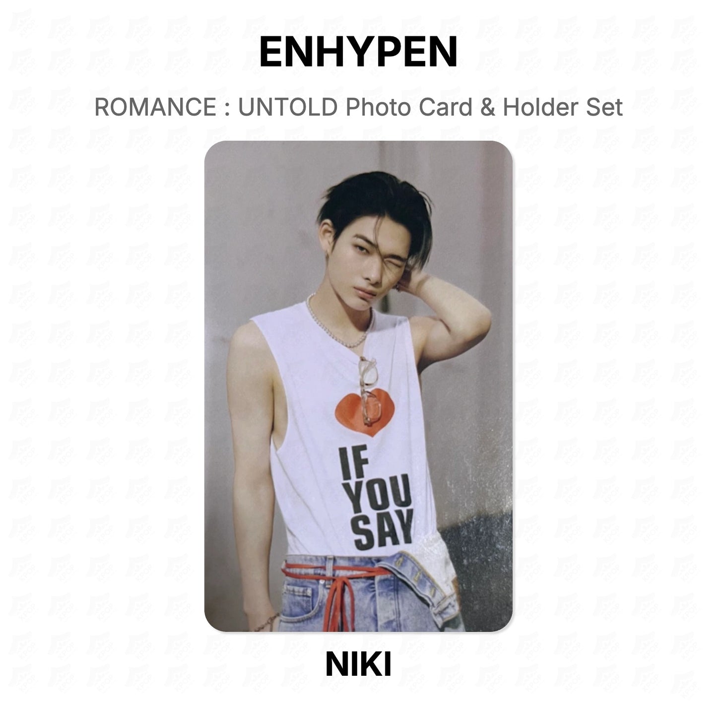 ENHYPEN ROMANCE : UNTOLD Photo Card & Holder Set Official Photocard