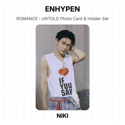 ENHYPEN ROMANCE : UNTOLD Photo Card & Holder Set Official Photocard