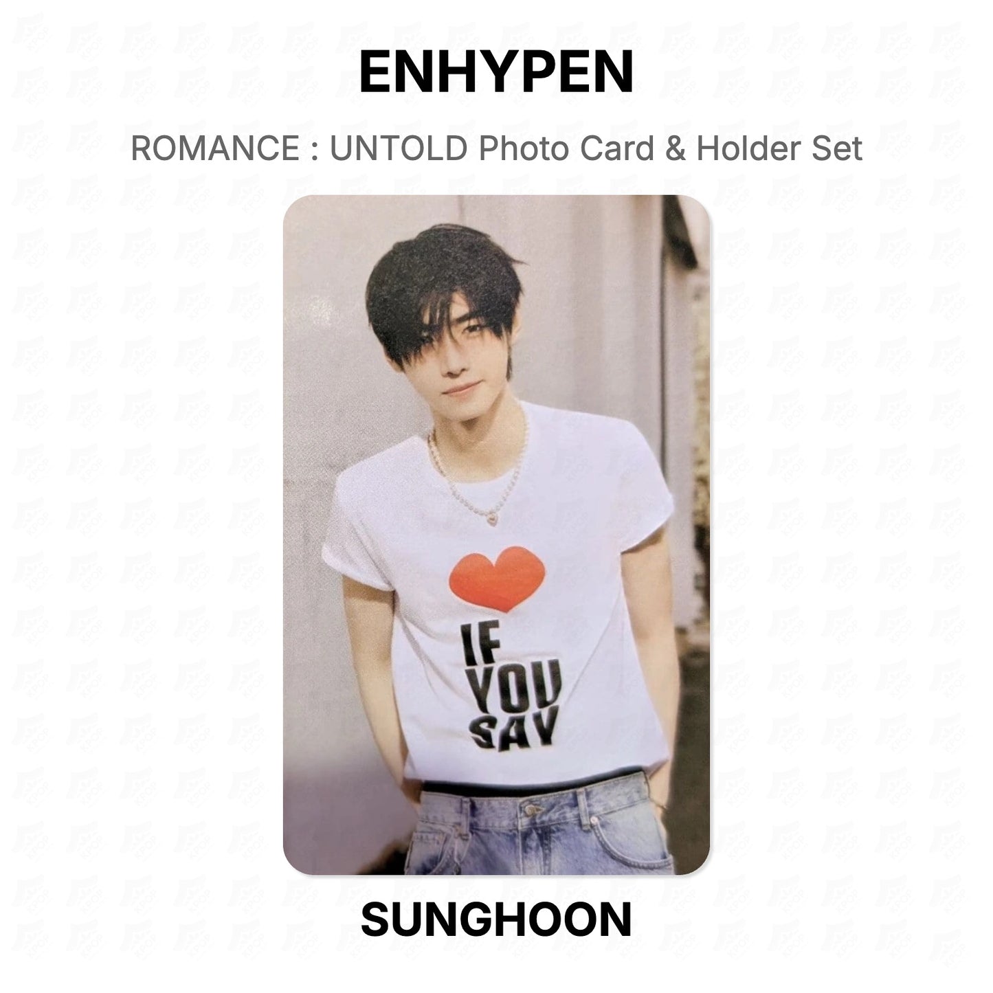 ENHYPEN ROMANCE : UNTOLD Photo Card & Holder Set Official Photocard