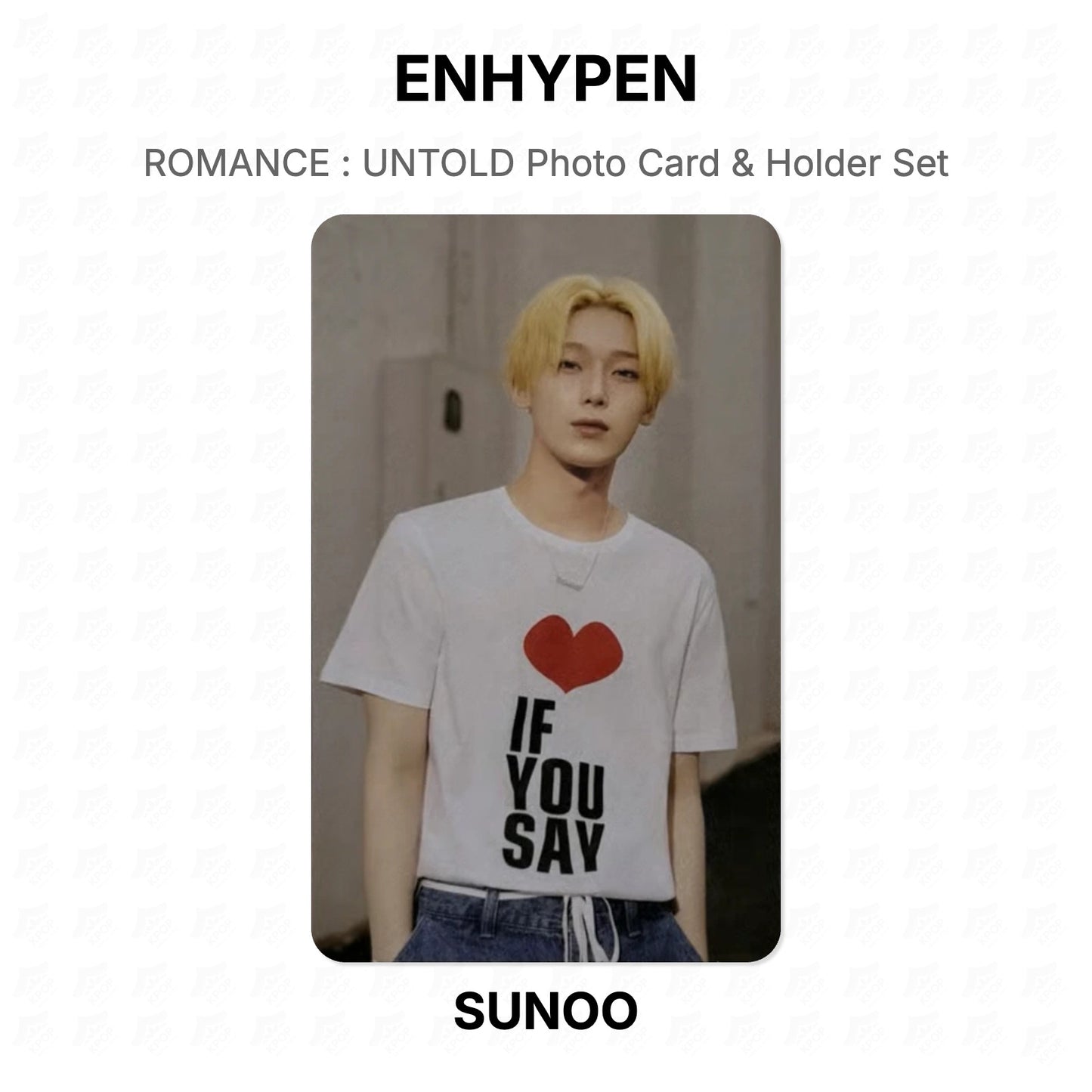 ENHYPEN ROMANCE : UNTOLD Photo Card & Holder Set Official Photocard