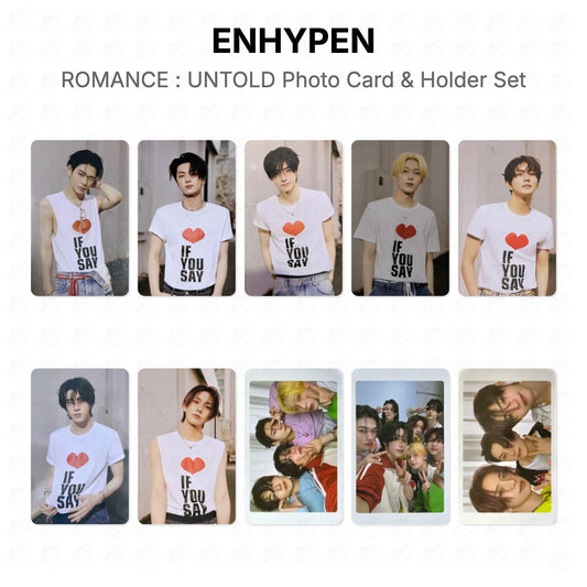 ENHYPEN ROMANCE : UNTOLD Photo Card & Holder Set Official Photocard