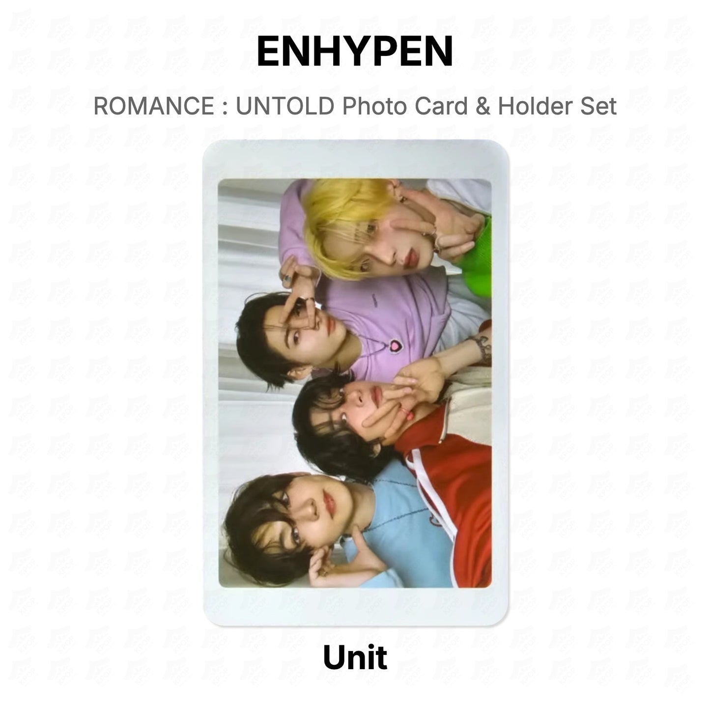 ENHYPEN ROMANCE : UNTOLD Photo Card & Holder Set Official Photocard