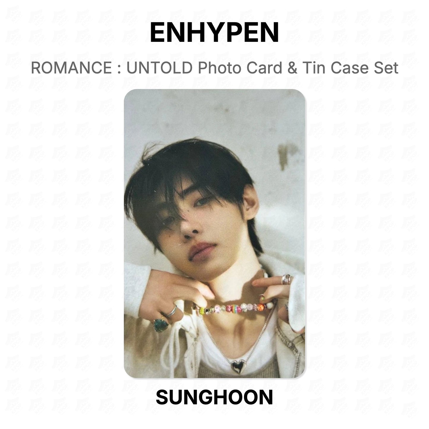 ENHYPEN ROMANCE : UNTOLD Photo Card & Tin Case Set Official Photocard