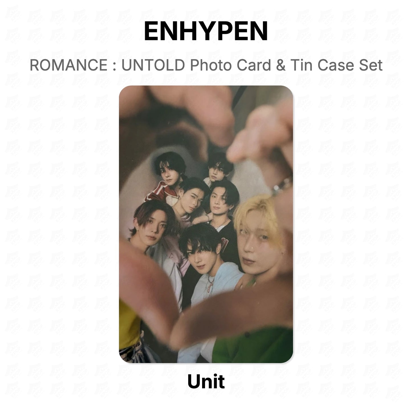 ENHYPEN ROMANCE : UNTOLD Photo Card & Tin Case Set Official Photocard