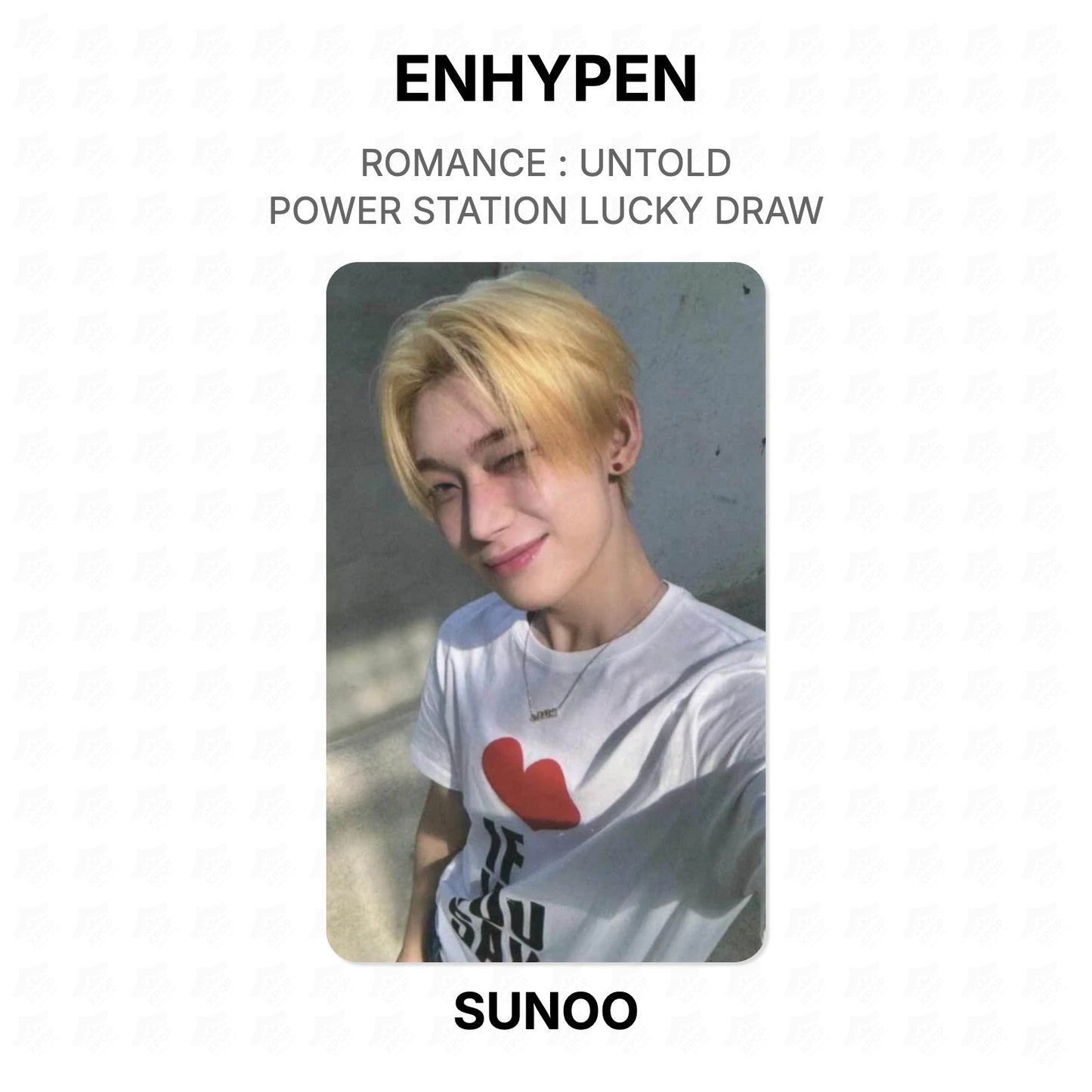 ENHYPEN ROMANCE : UNTOLD POWER STATION LUCKY DRAW Official Photocard