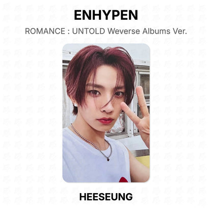 ENHYPEN ROMANCE : UNTOLD Weverse Albums Ver. Official Photocard