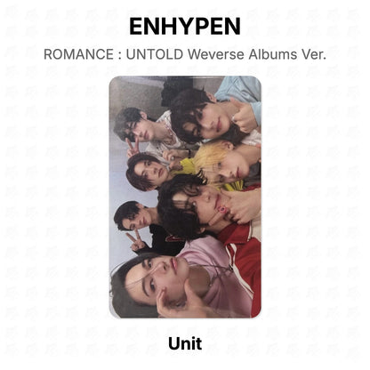 ENHYPEN ROMANCE : UNTOLD Weverse Albums Ver. Official Photocard