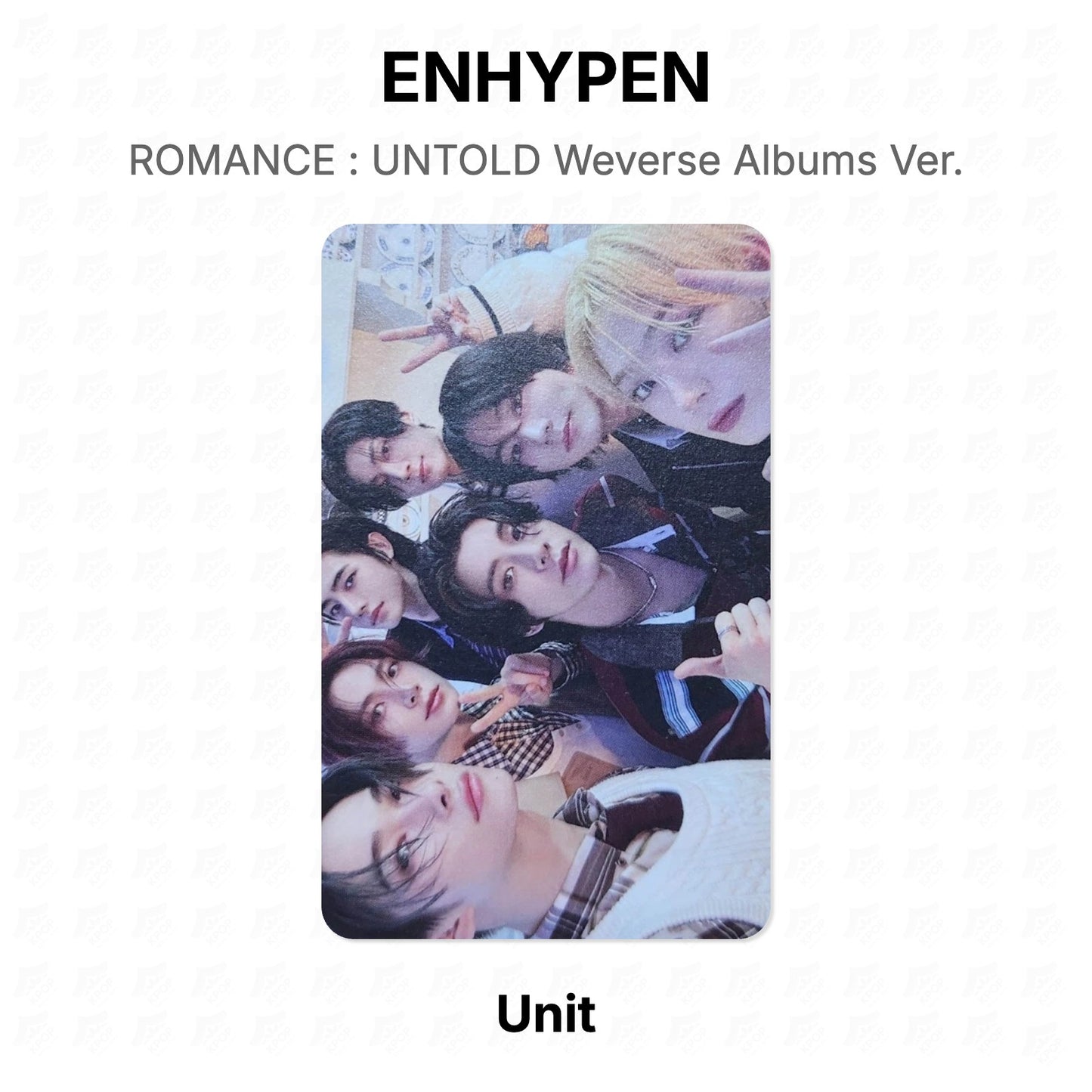ENHYPEN ROMANCE : UNTOLD Weverse Albums Ver. Official Photocard