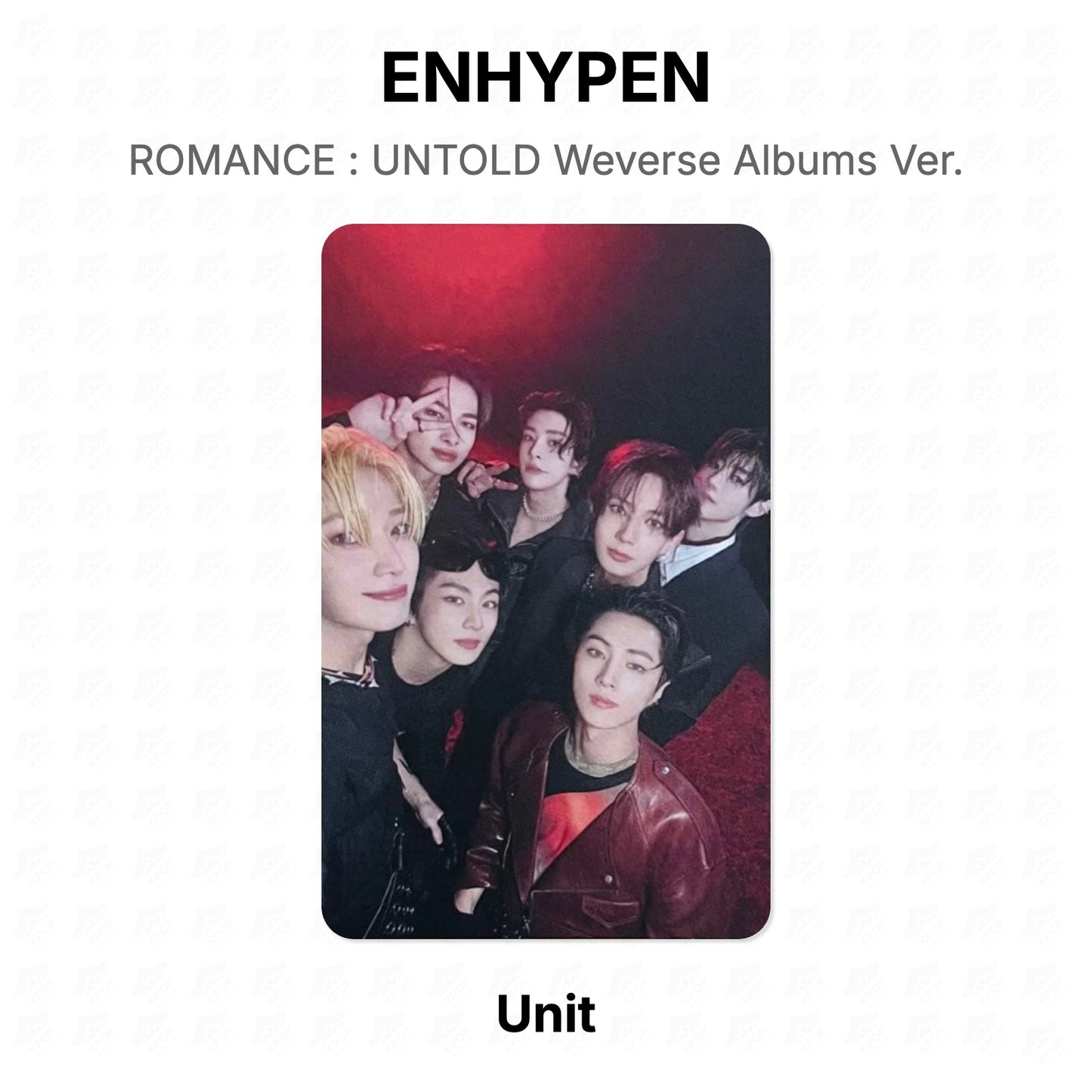 ENHYPEN ROMANCE : UNTOLD Weverse Albums Ver. Official Photocard