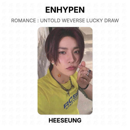 ENHYPEN ROMANCE : UNTOLD WEVERSE LUCKY DRAW Official Photocard